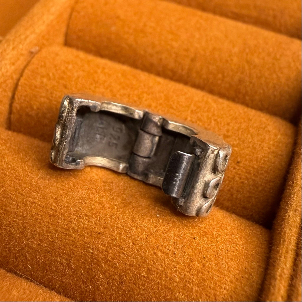 Pandora Swirl S Clip Bead Charm Sterling Silver 925 Bracelet - Picture 3 of 4